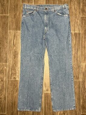 VTG Levi’s 517 Orange Tab Boot Cut Jeans Men’s 40x30 Light Wash Made In USA